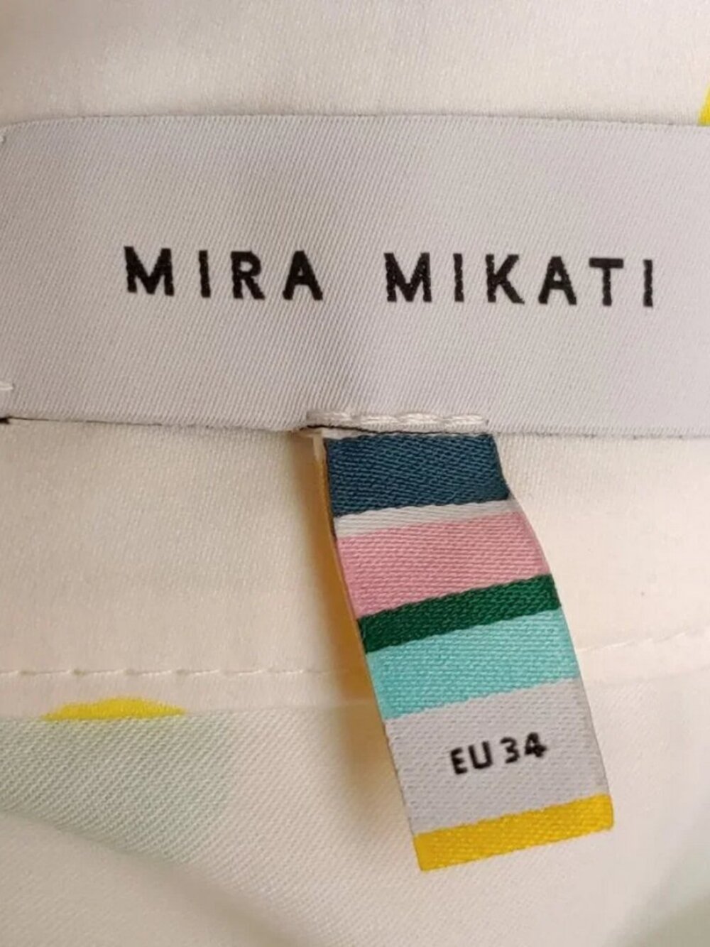 Mira Mirkati Skirt Ruffle Wrap 100% Cotton Polka Dot Midi - Picture 6 of 16
